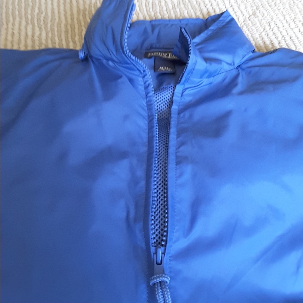 Lands End blue windbreaker with